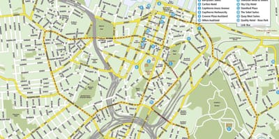 Turističke mapu Aucklandu